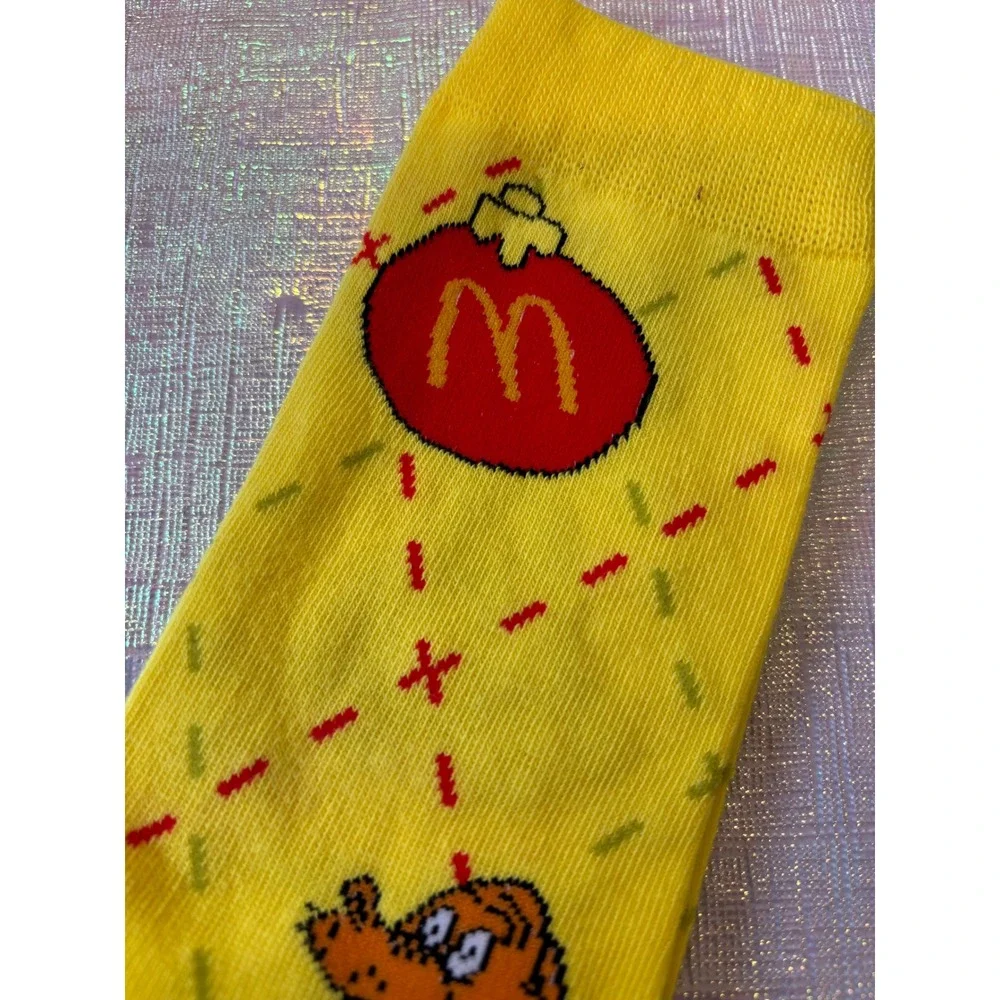 McDonalds The Grinch Meal Socks Yellow Christmas Holiday Grinchmas‎ New